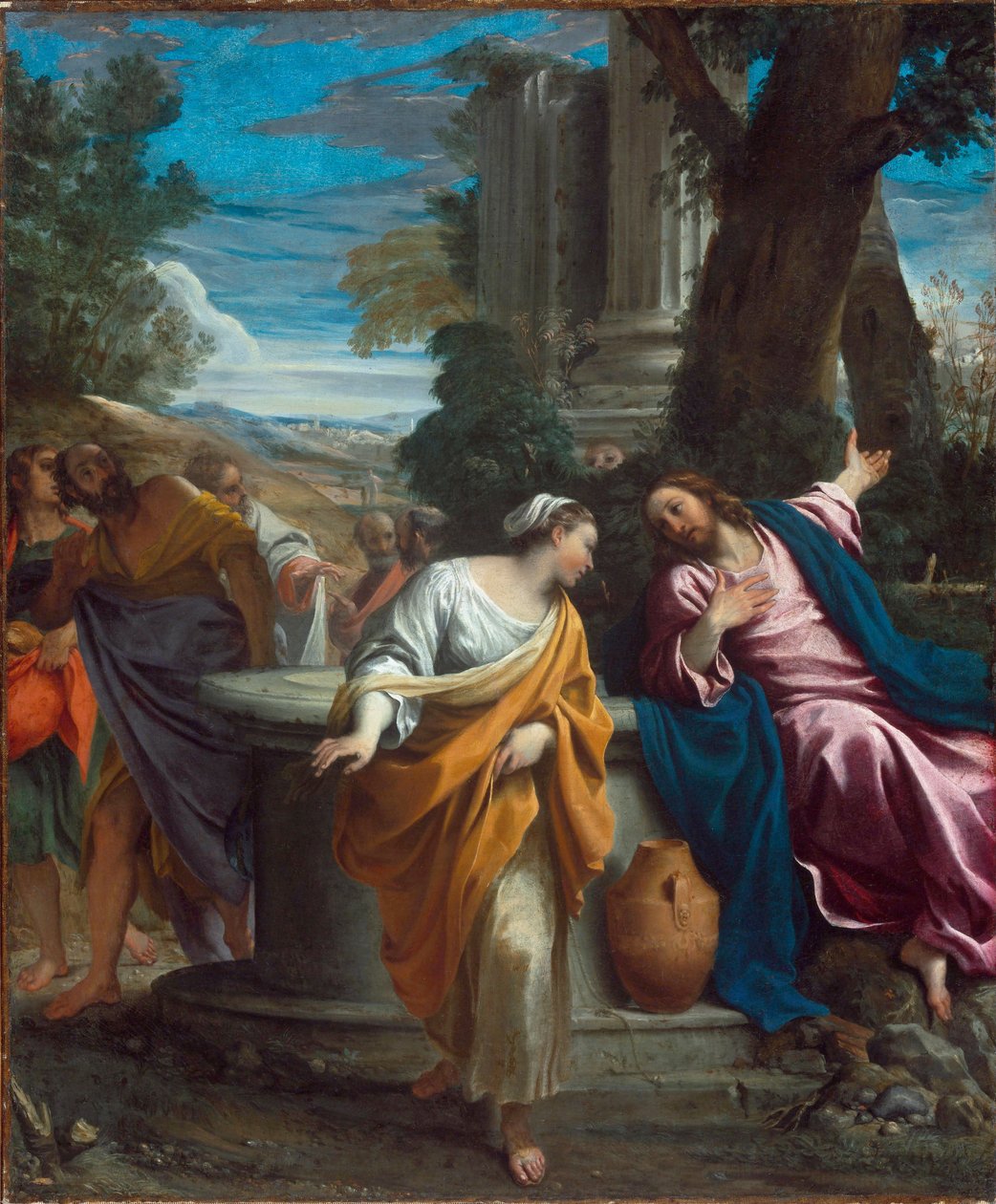 Kristus og samaritanen av Annibale Carracci
