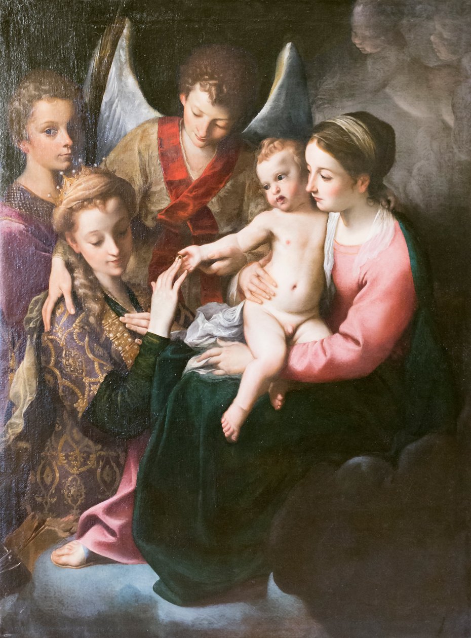 St Catherines mystiske bryllup av Annibale Carracci