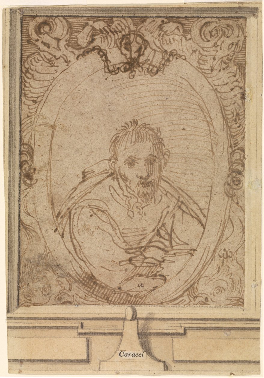 Selvportrett av Annibale Carracci
