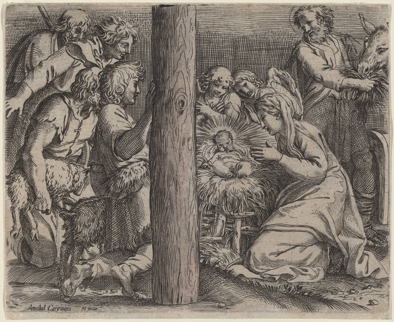 Hyrdenes tilbedelse av Annibale Carracci