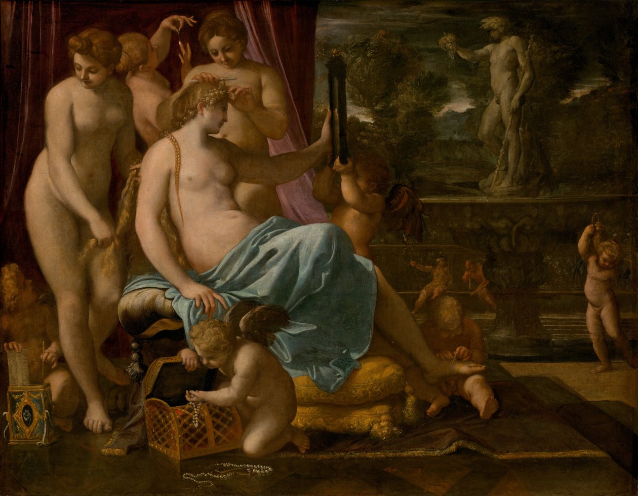 Venus prydet av nådene, 15901595. av Annibale Carracci