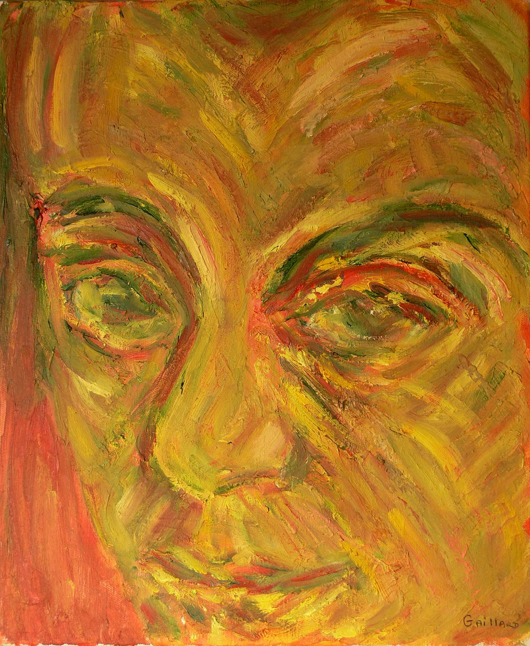 Mozart (olje på lerret) av Annick Gaillard