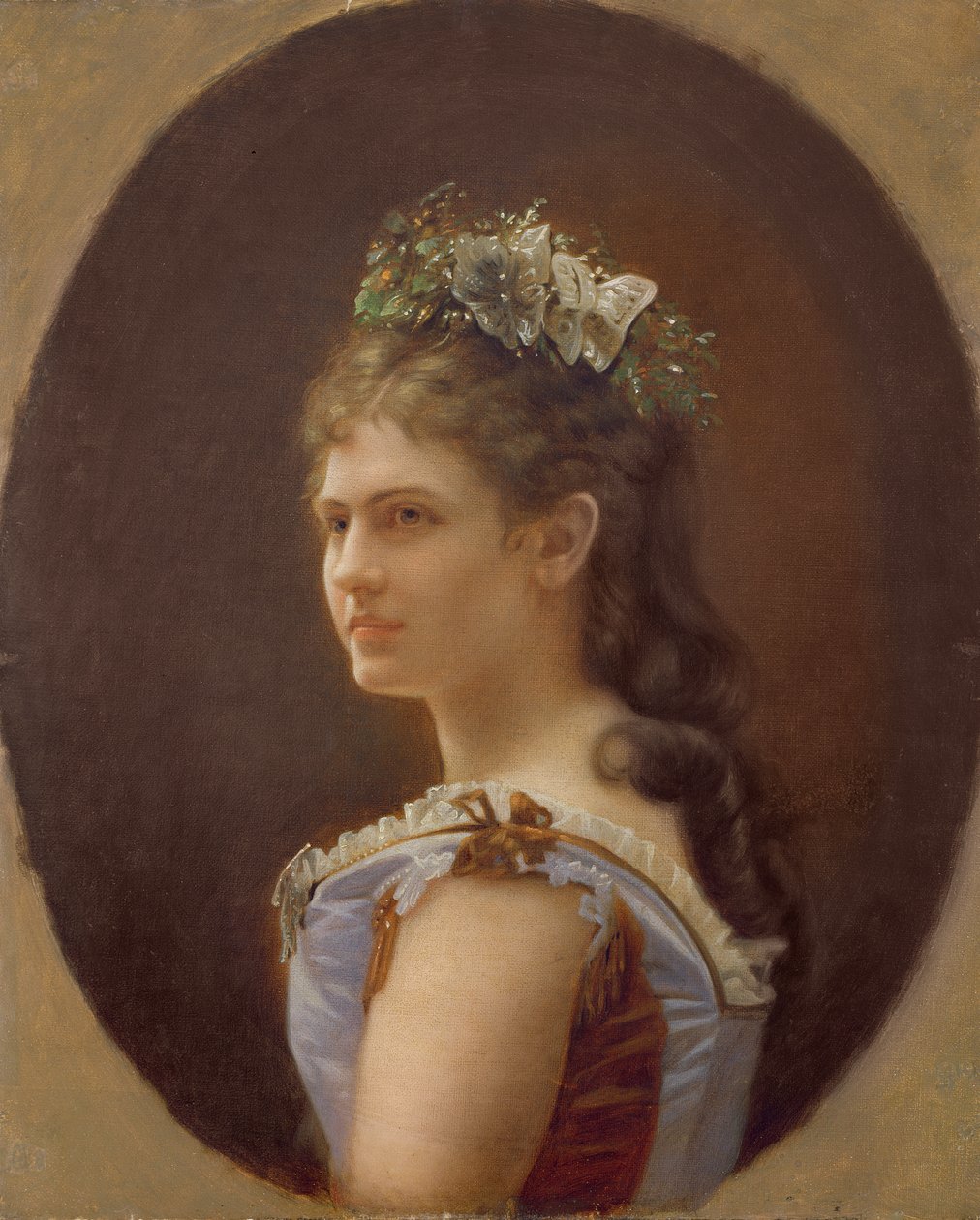 Katharina Schratt, elskerinne til keiser Franz Joseph av Østerrike, 1880 av Unbekannt Unbekannt