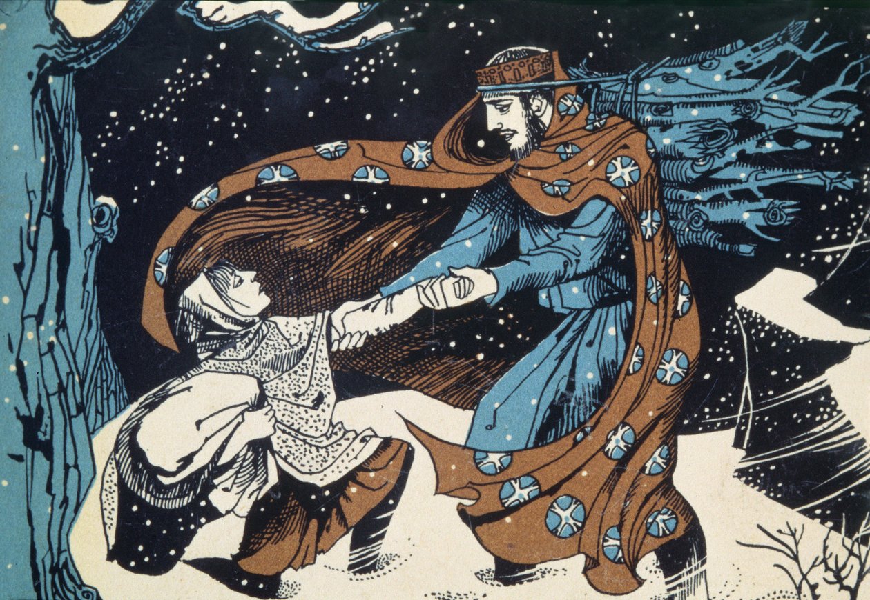 King Wenceslas, Anonym julebokillustrasjon av Unbekannt Unbekannt