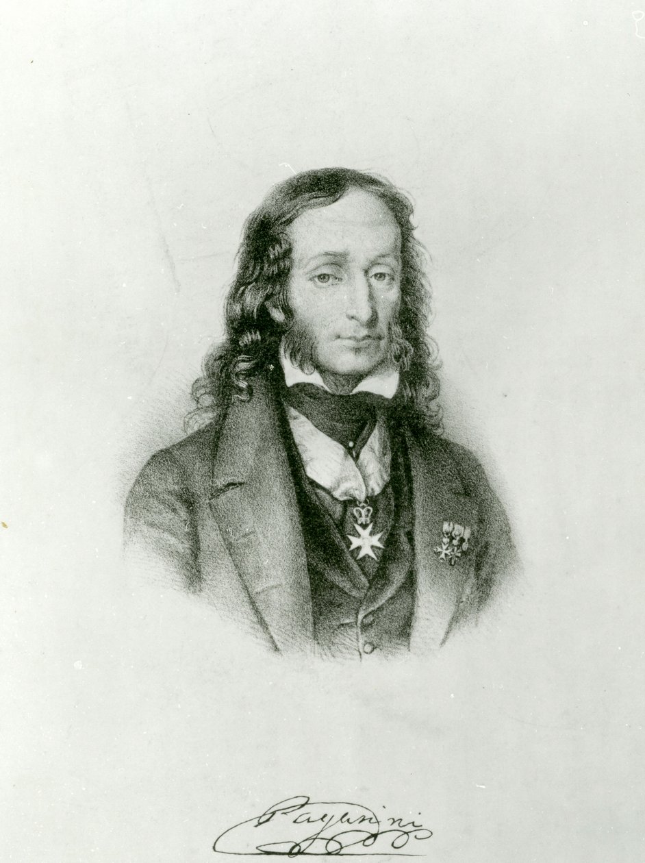 Niccolo Paganini (1782–1840) av Unbekannt Unbekannt