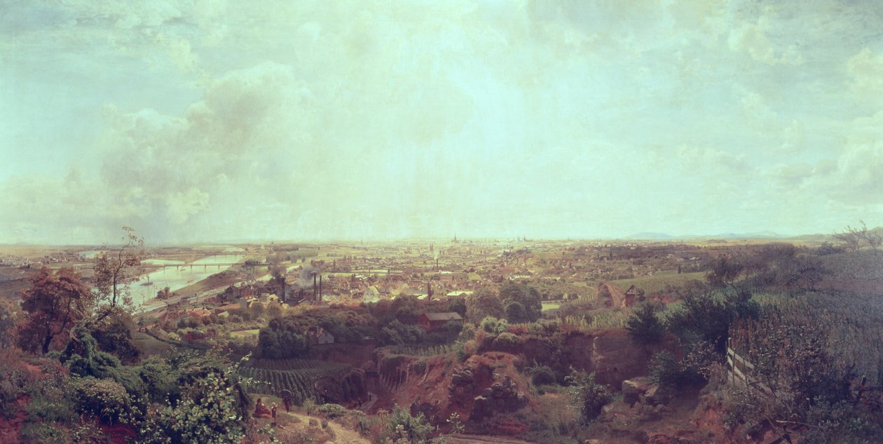 Panoramautsikt over Wien, ca. 1870 av Unbekannt Unbekannt