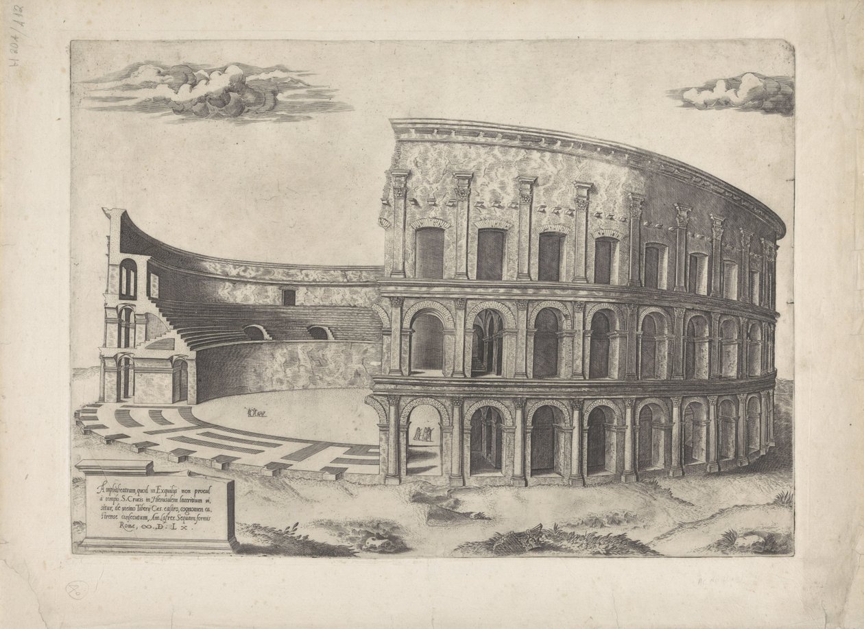 Amfiteateret i Castrense Mirror of Roman Magnificence (serietittel) av Anonymous