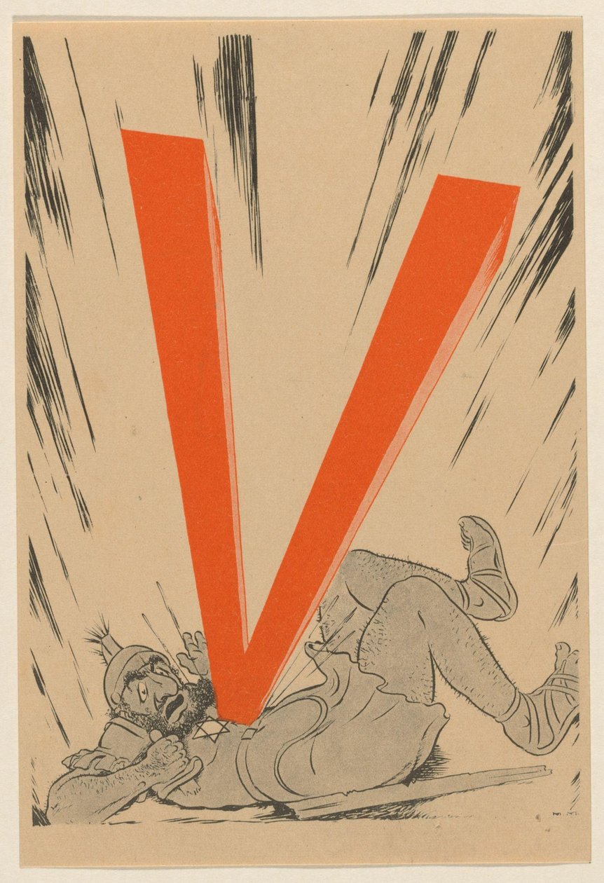 Anti-jødisk tegneserie, ca. 1943-1944 av Anonymous