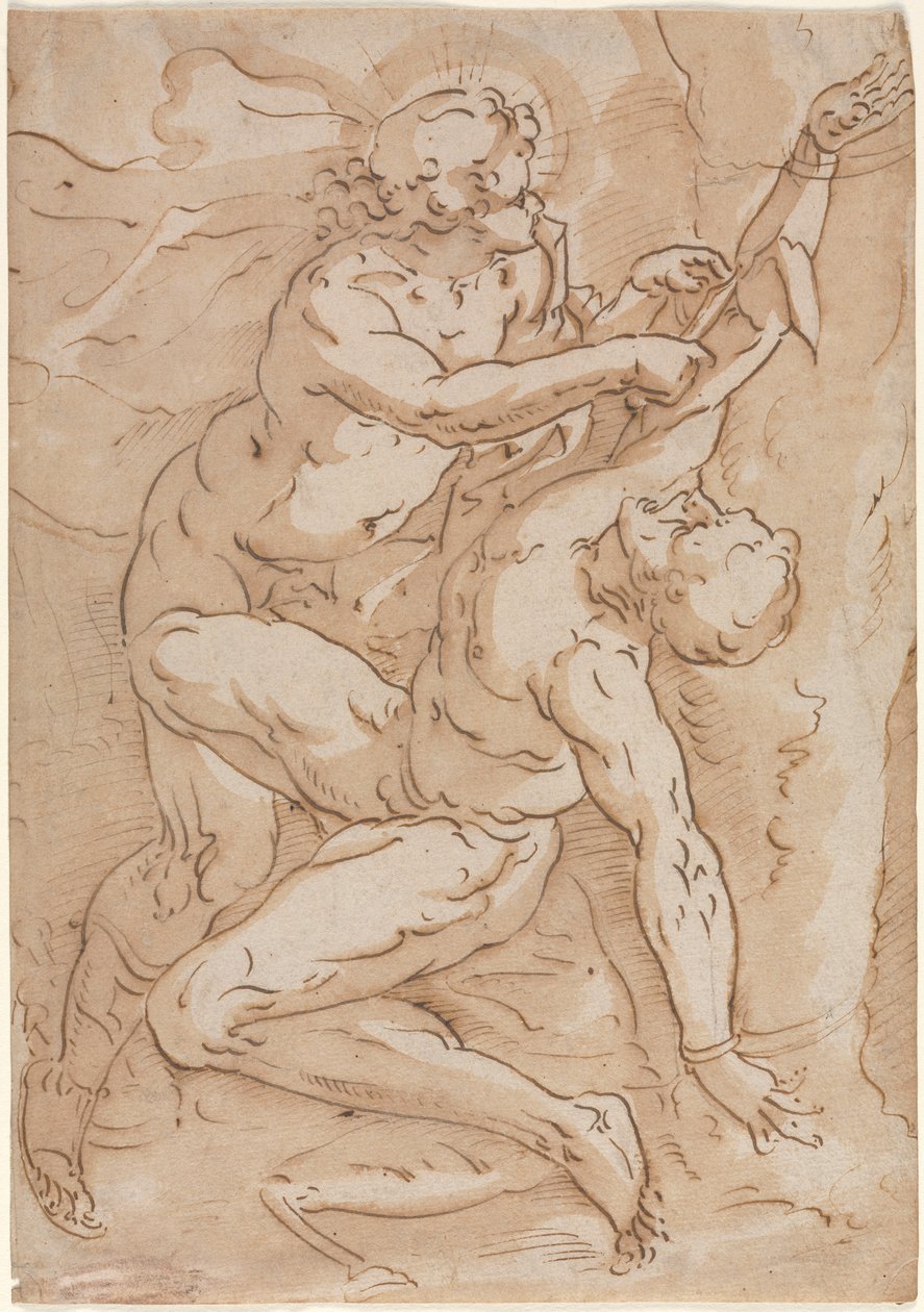 Apollo Flaying Marsyas (til høyre) av Anonymous