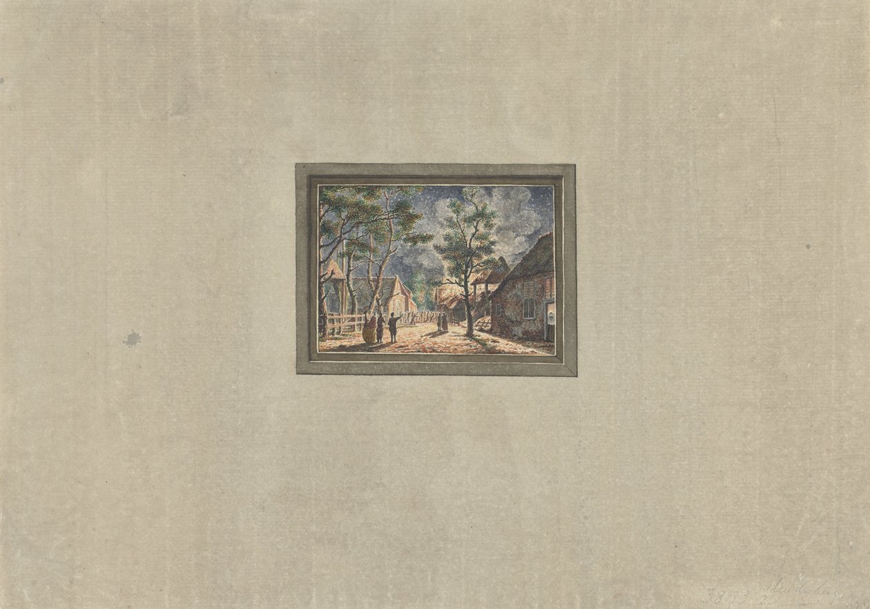 Brann ved Muiderberg, 1746 av Anonymous