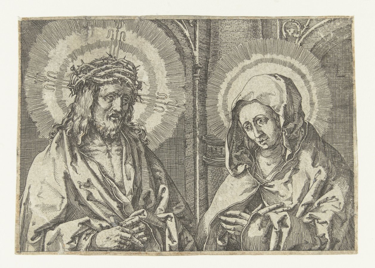 Kristus og Maria av Anonymous