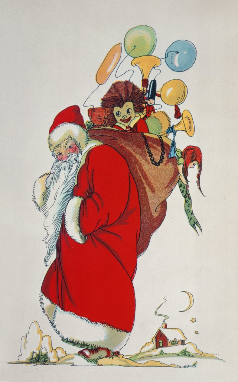 Here Comes Santa Claus (bokillustrasjon) av Anonymous