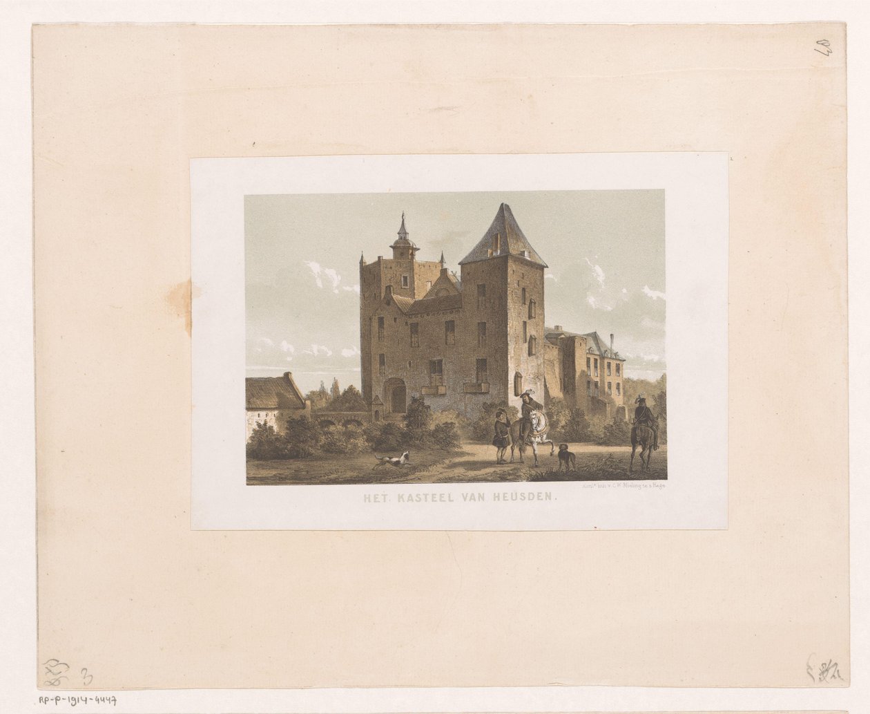 Castle Heusden Slottet i Heusden (tittel på objekt) av Anonymous