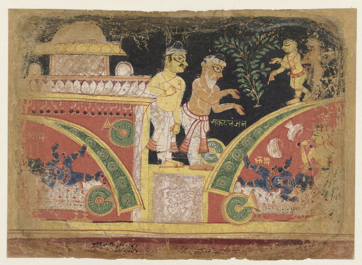 Krishna velter vognen av Anonymous