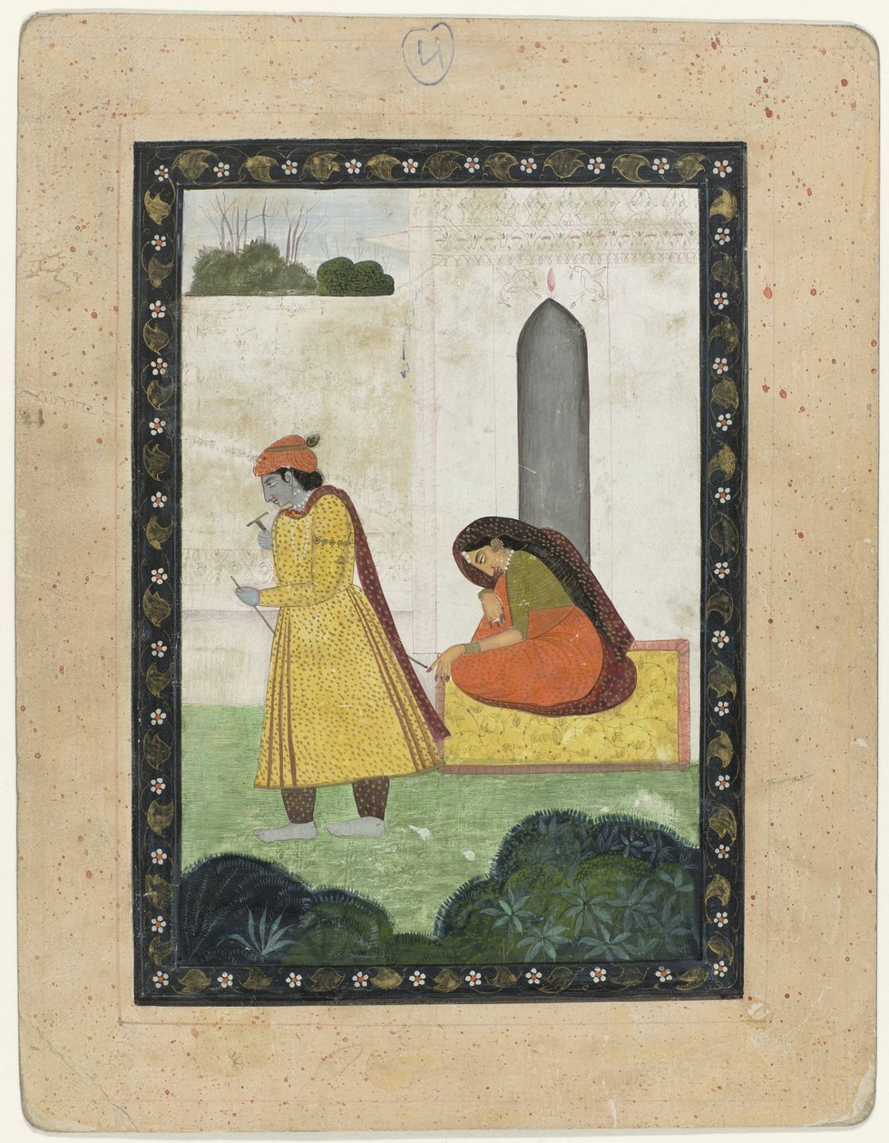 Krishna forlater Radha av Anonymous