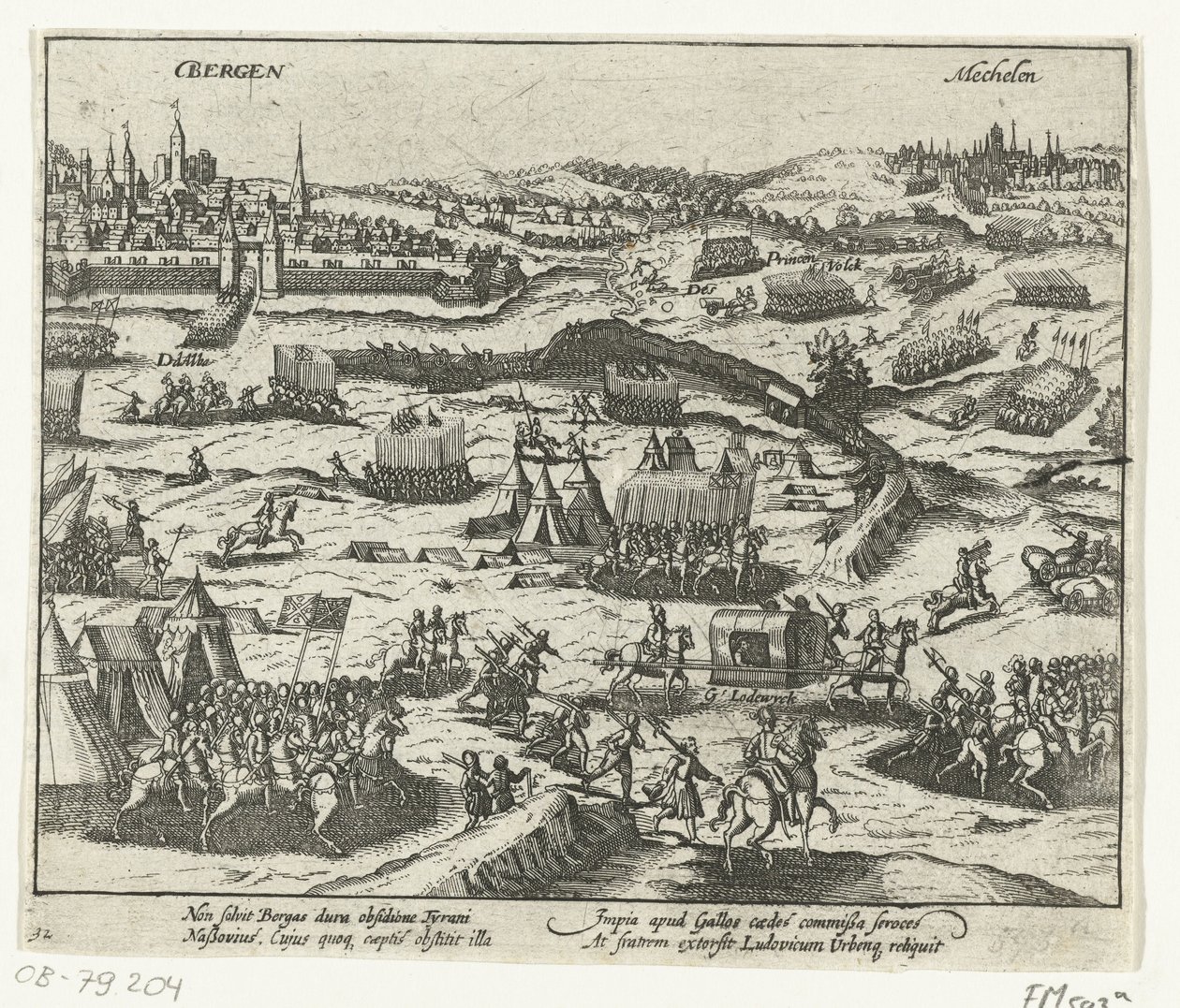 Louis av Nassau forlater Mons, 1572 av Anonymous