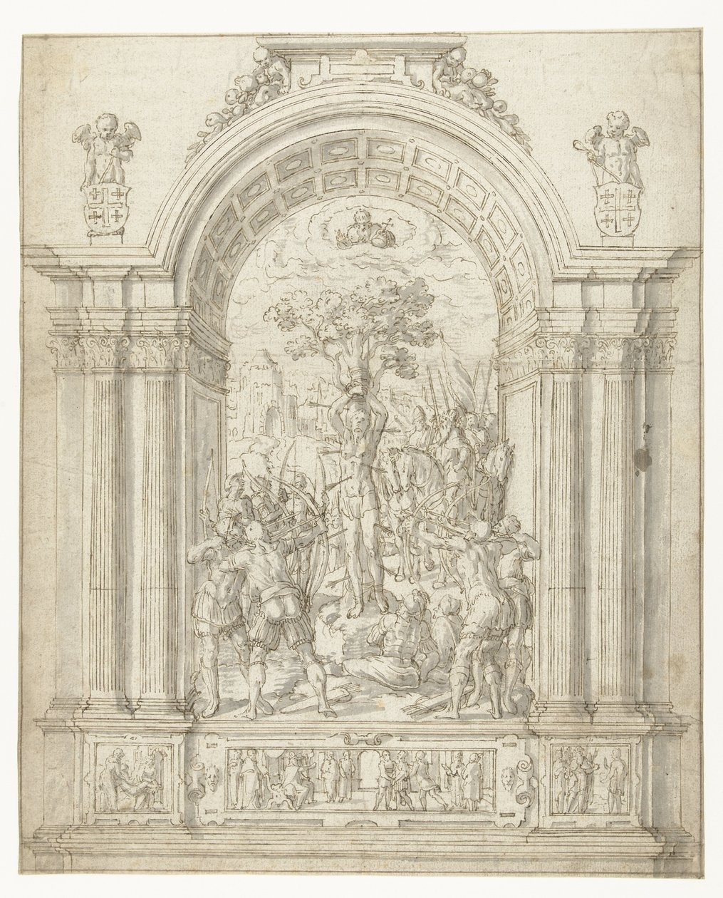 Sankt Sebastians martyrium av Anonymous
