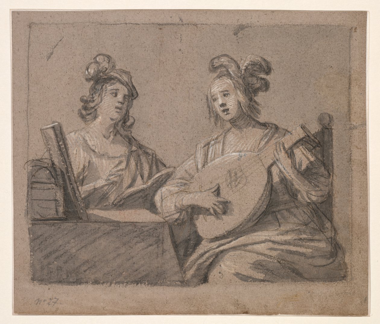 Musikalsk scene av Anonymous