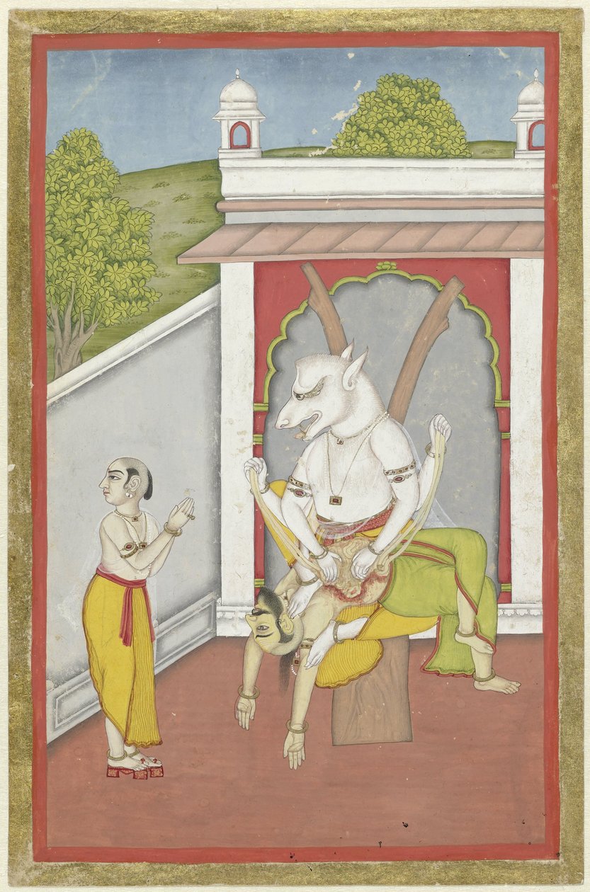 Narasimha (mann-løve inkarnasjonen av Vishnu) av Anonymous