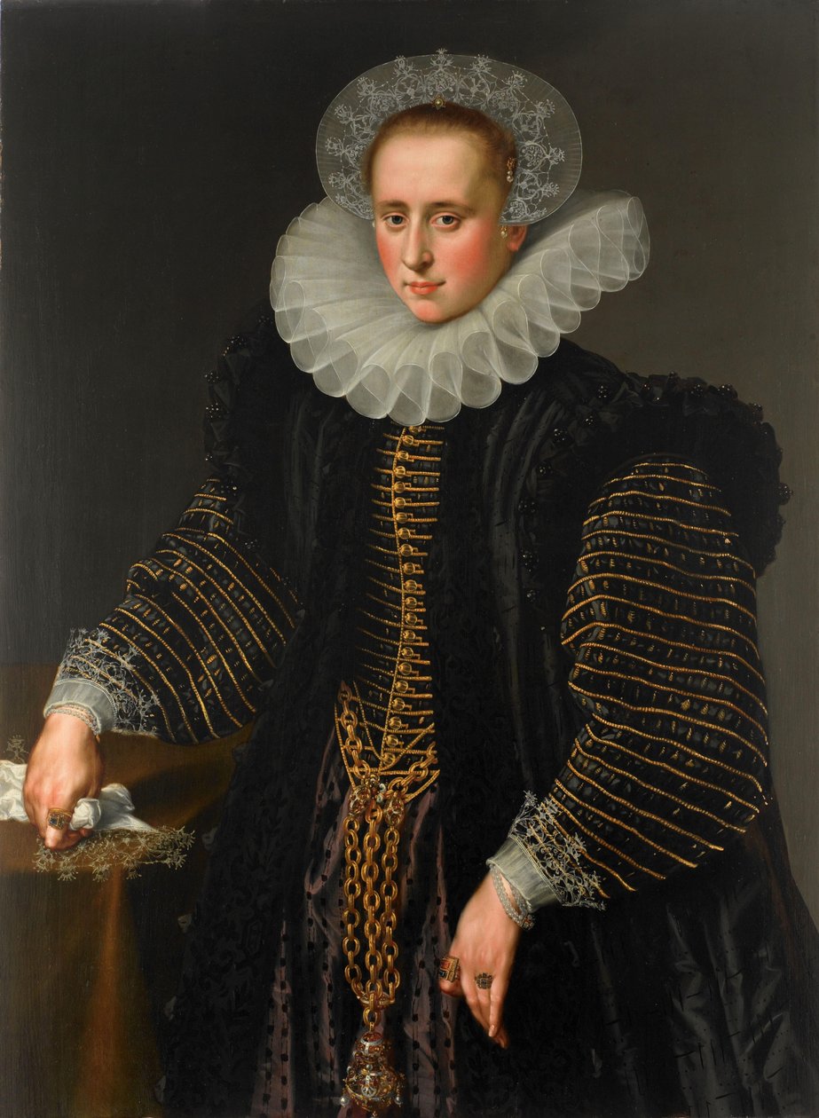 Portrett av en kvinne, sannsynligvis Maria Schuurman av Anonymous
