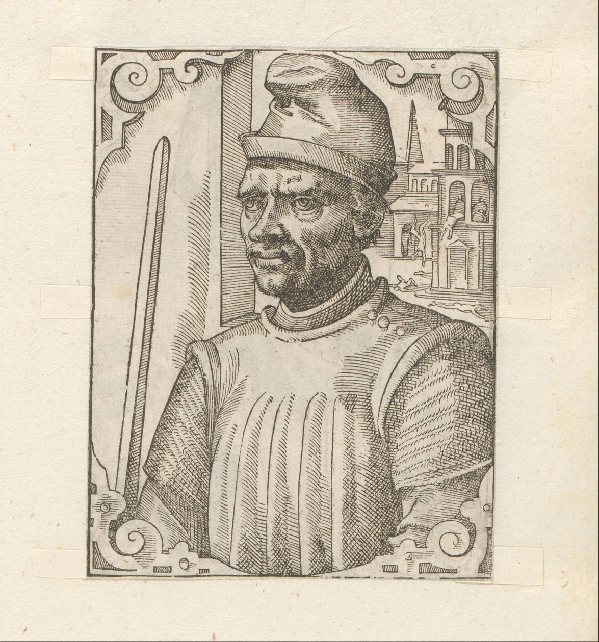 Portrett av Cabrinus Fondalius av Anonymous