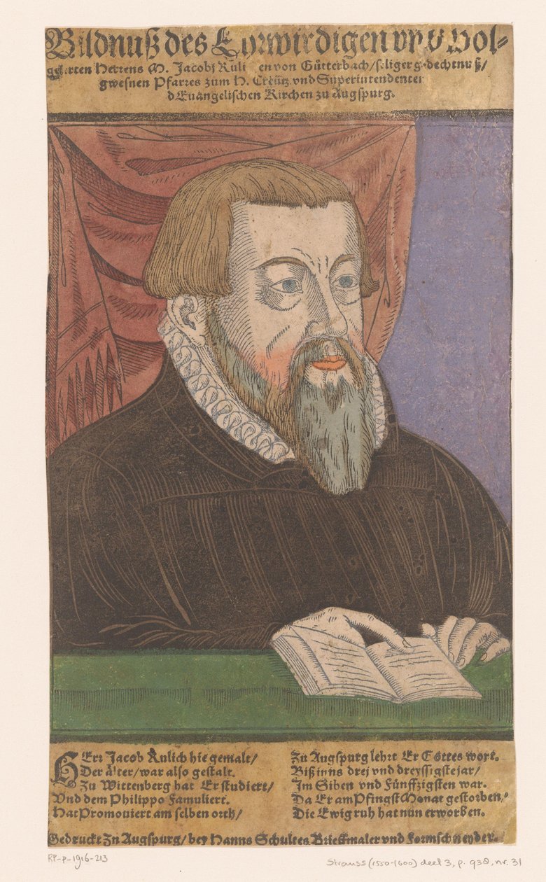Portrett av Jacob Ruelich av Anonymous