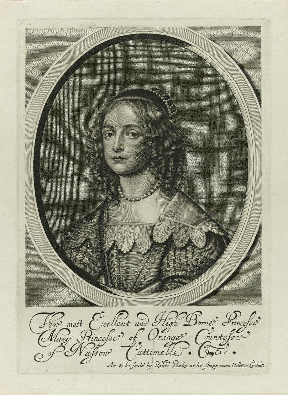 Portrett av Maria Henrietta Stuart av Anonymous