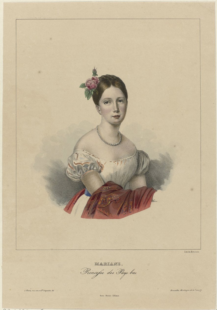 Portrett av Marianne, prinsesse av Nederland av Anonymous