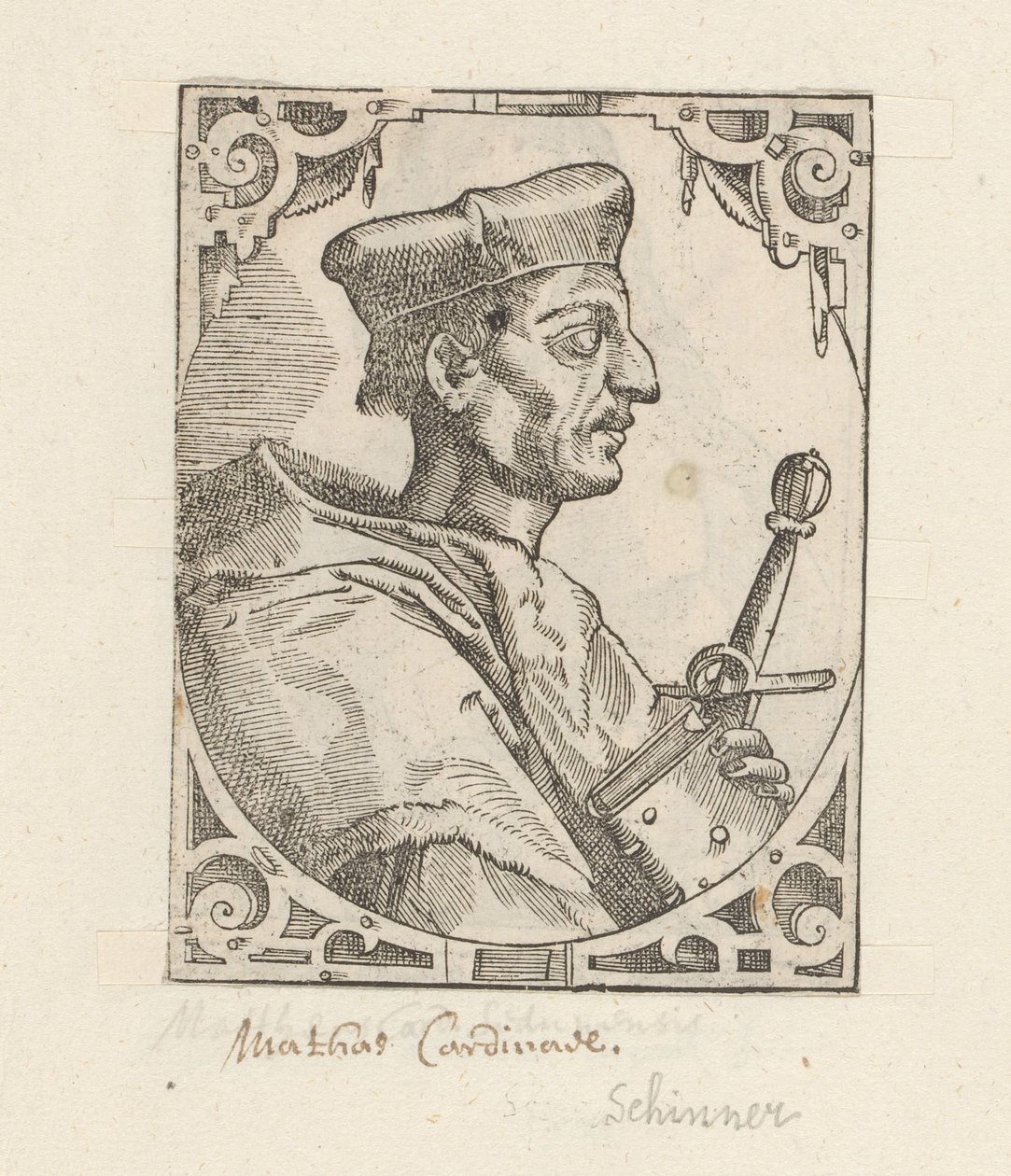 Portrett av Matthäus Schiner av Anonymous