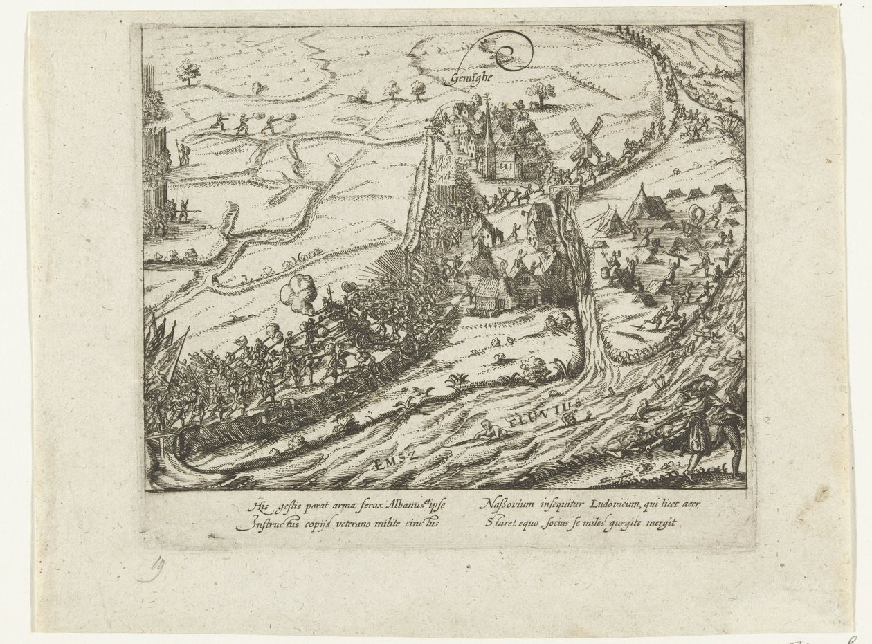 Slaget ved Jemmingen, 1568 av Anonymous