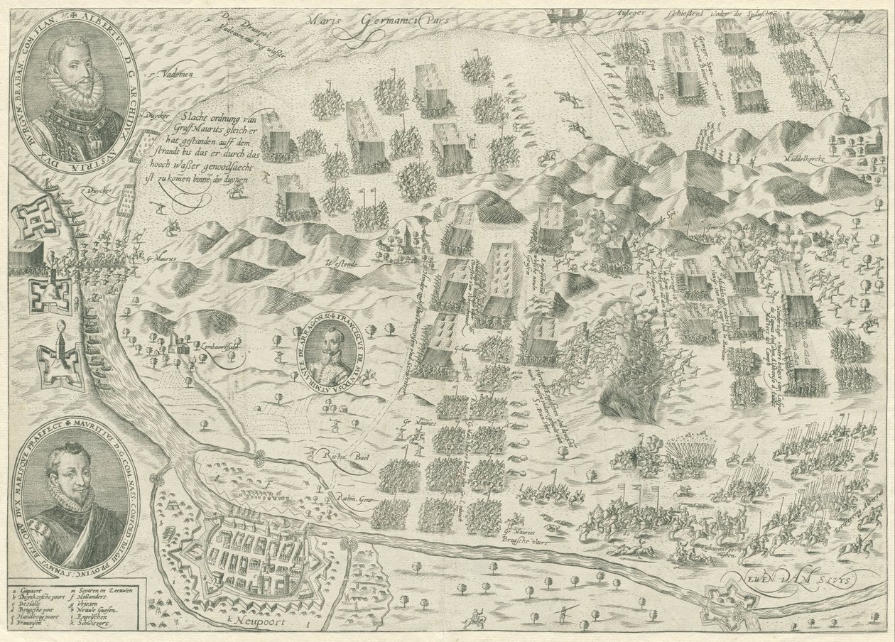 Slaget ved Nieuwpoort, 1600 av Anonymous