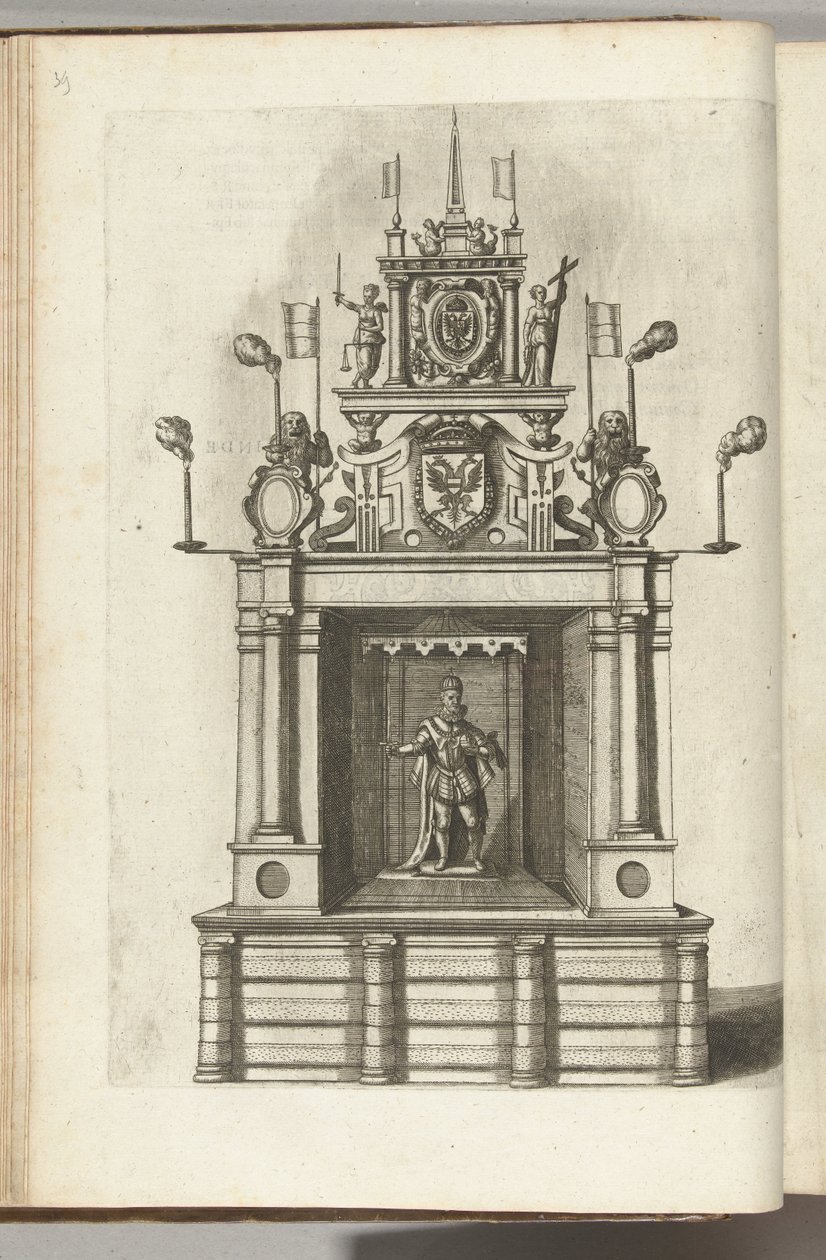 Scene med keiser Ferdinand I, 1594 av Anonymous