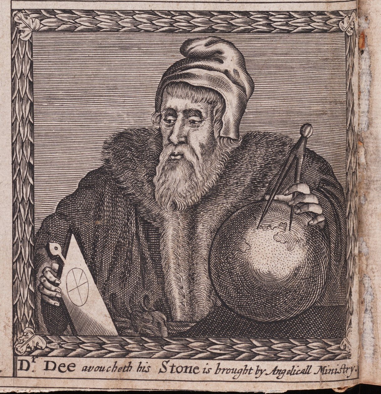 John Dee (1527-1609) - Anonymt verk, gravering av Anonymous Anonymous