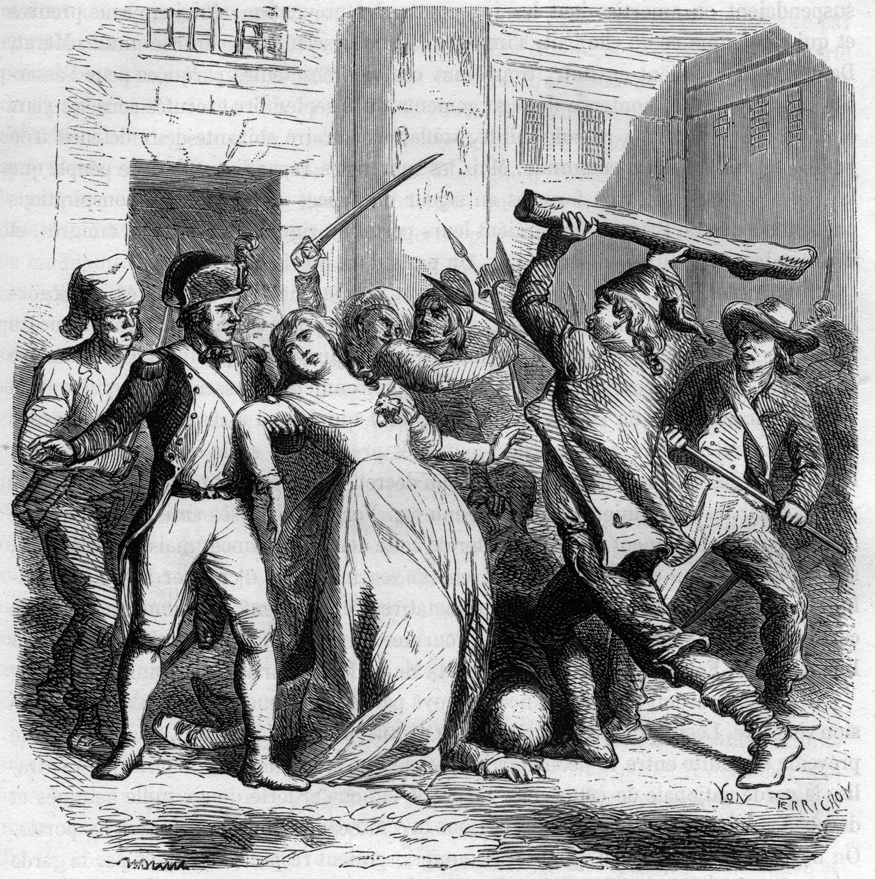 Murder of the Princess de Lamballe av Anonymous Anonymous