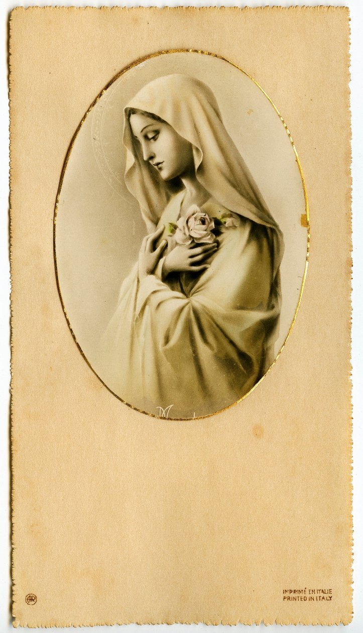 Fromt bilde: Jomfru Maria (trykk) av Anonymous Anonymous