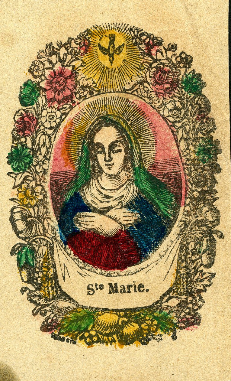 Fromt bilde: Jomfru Maria (epinaltrykk) av Anonymous Anonymous