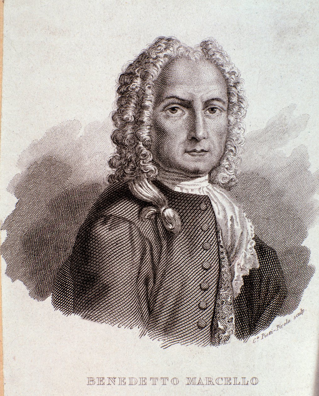 Portrett av Benedetto Marcello (gravering) av Anonymous Anonymous