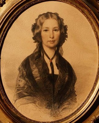 Portrett av Lili Cartwright (1805-1902) av Anonymous Anonymous