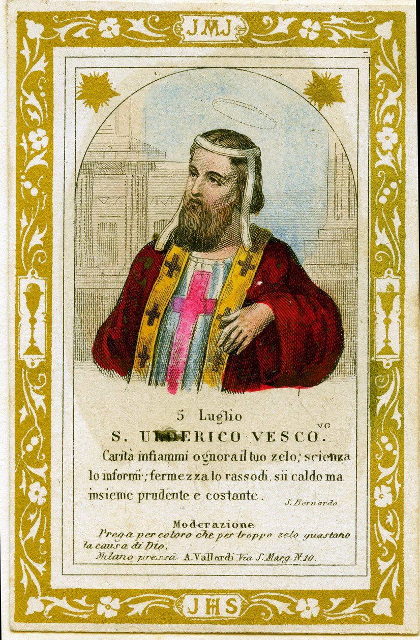 Saint Ulrich (gravering av Anonymous Anonymous