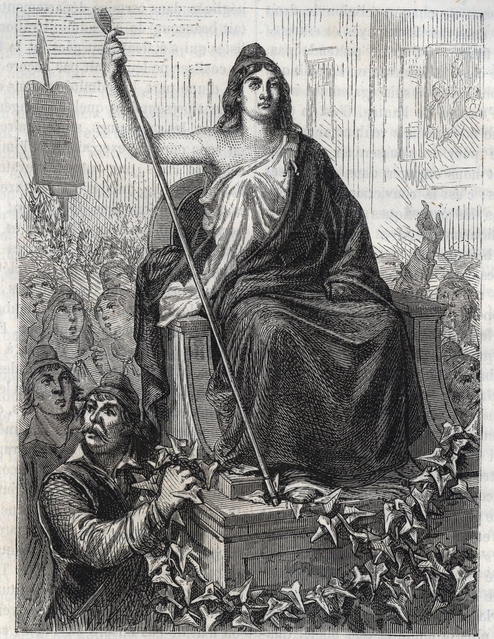 The Procession of the Goddess of Reason av Anonymous Anonymous