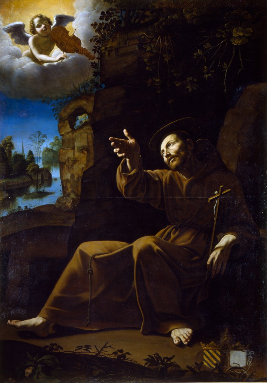 The Vision of St Francis (maleri) av Anonymous Anonymous