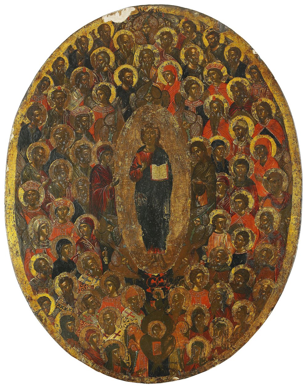 Deesis, 1600-tallet av Anonymous Russian icon painter