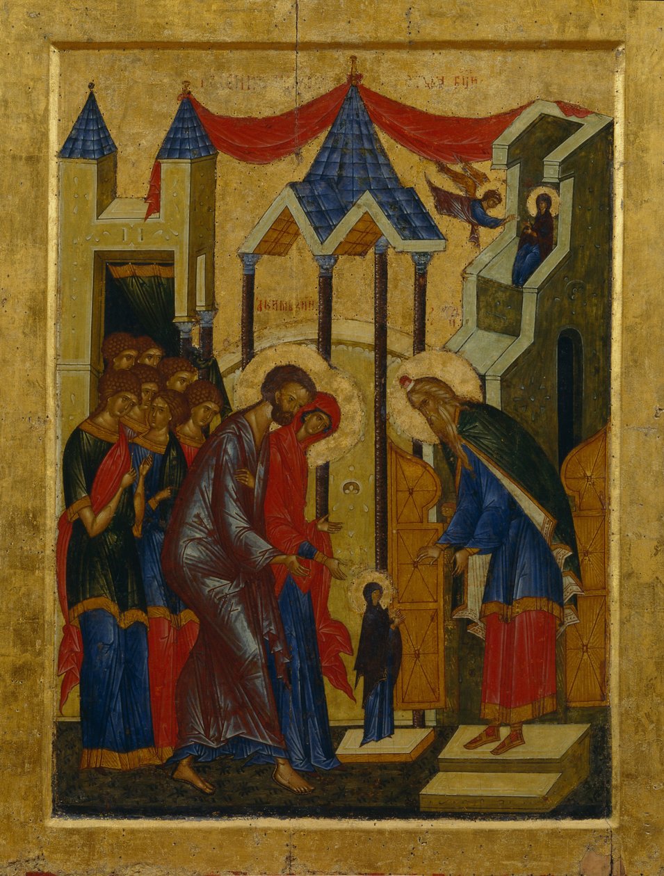 Presentasjonen i tempelet av Anonymous Russian icon painter