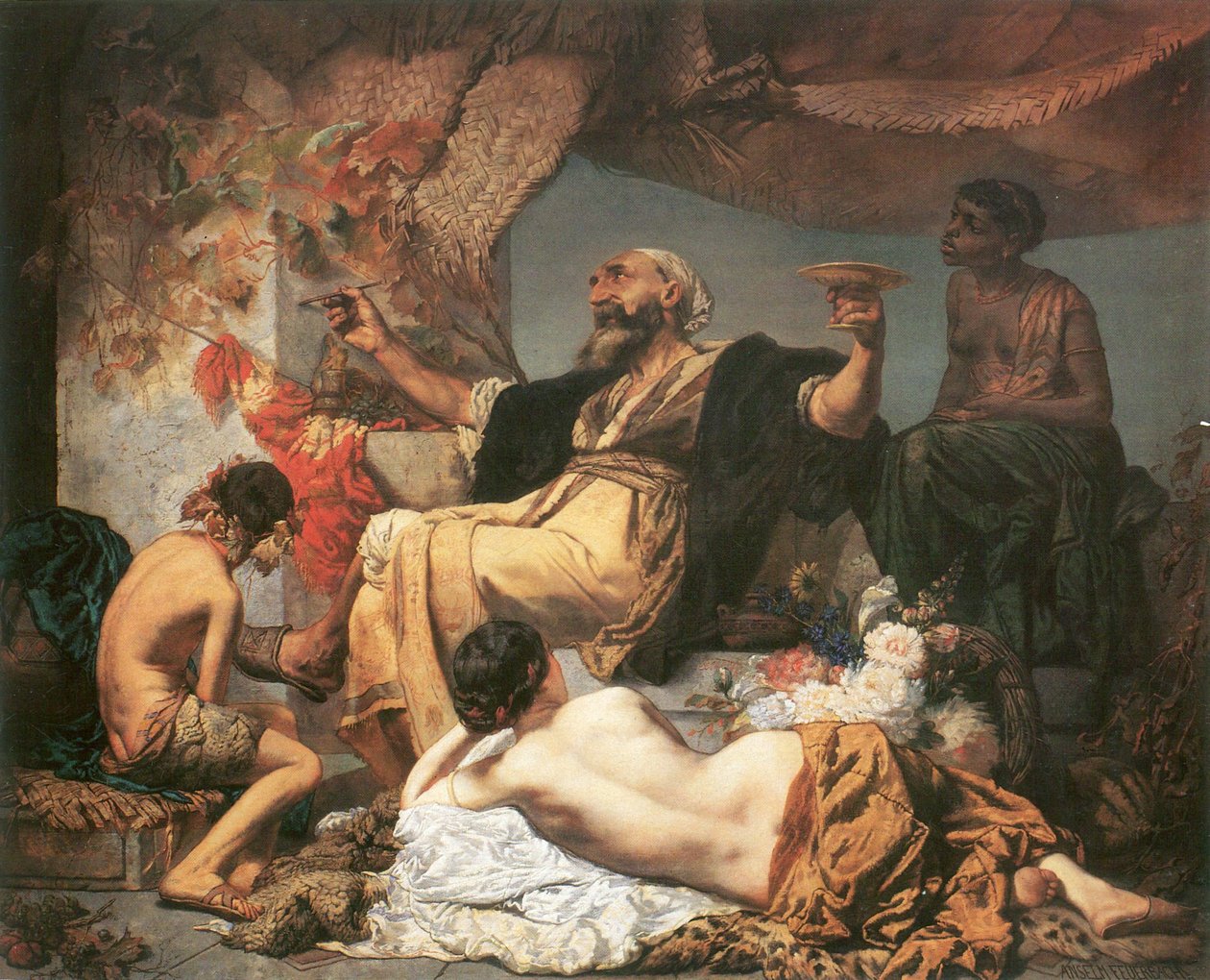 Hafez foran vertshuset av Anselm Feuerbach