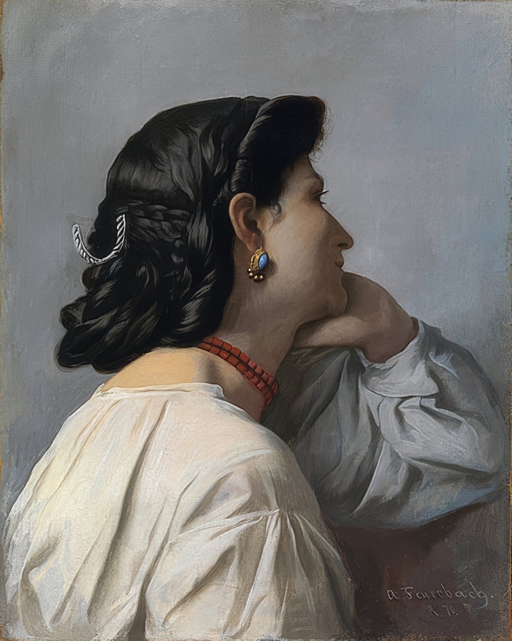 Iphigenia (studieleder). 1870 av Anselm Feuerbach