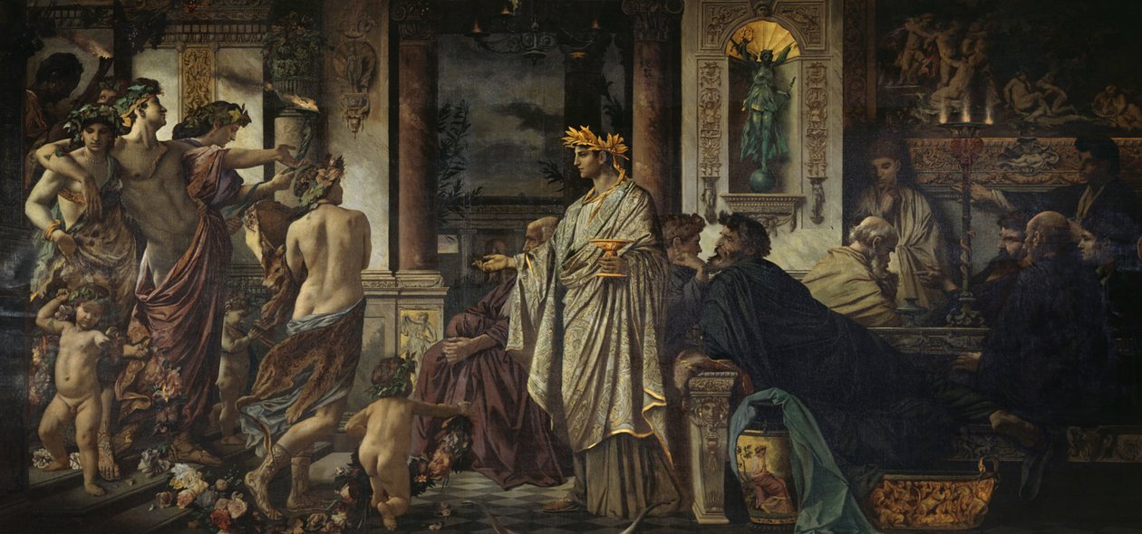 The Symposium Second Version, ca 1871-1874 av Anselm Feuerbach
