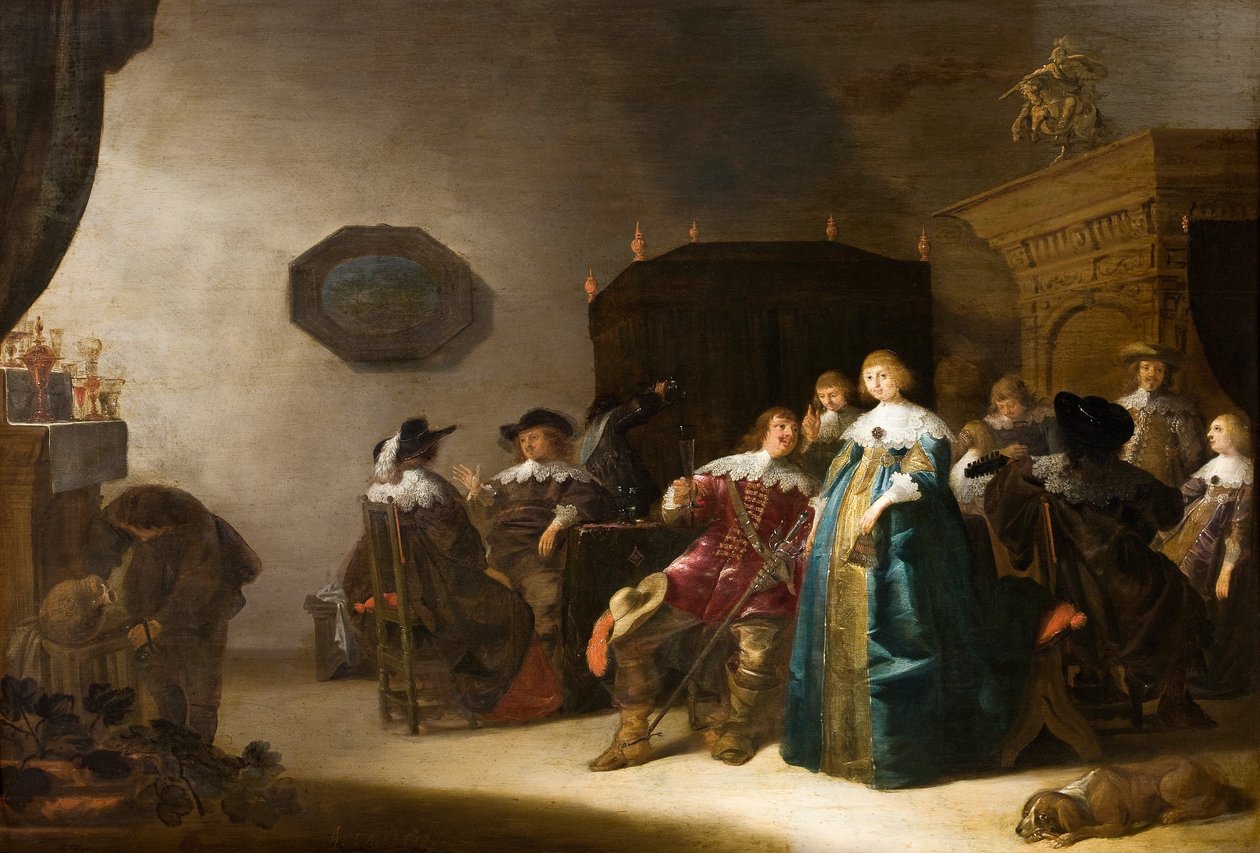 Et lyst selskap av Anthonie Palamedesz