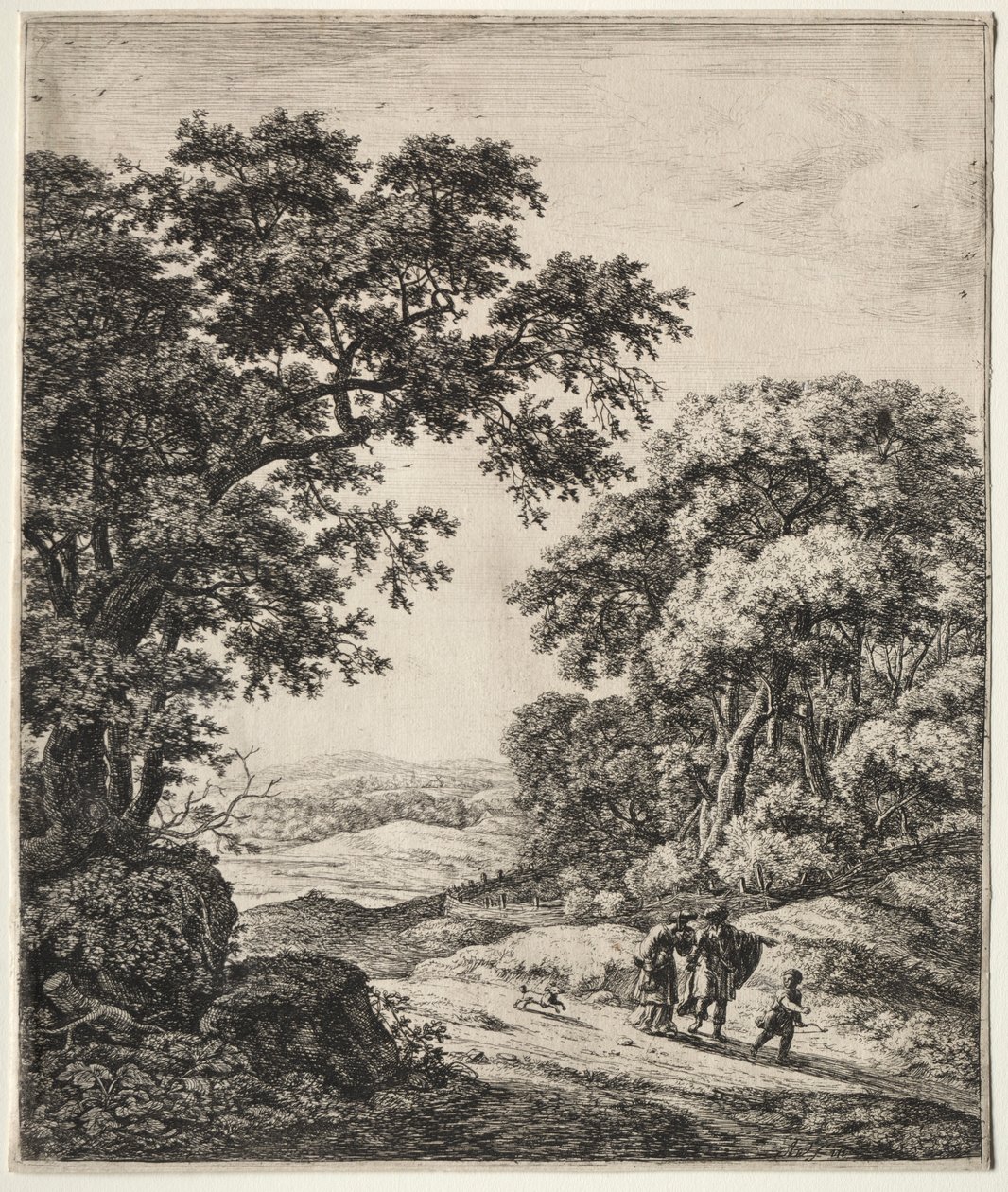 Abraham avskjediger Hagar. av Anthonie Waterloo
