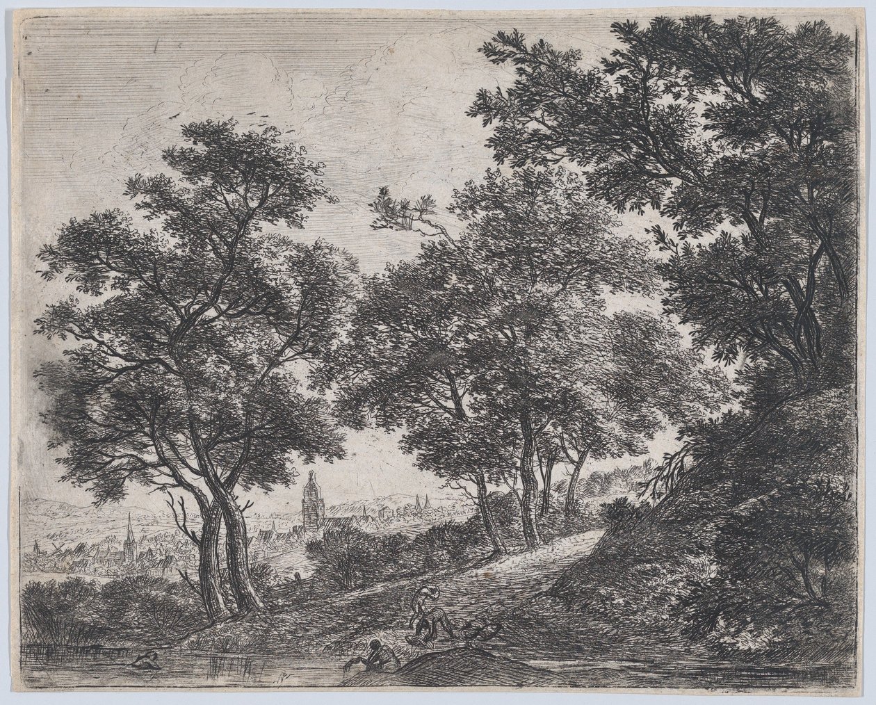 Badende, 1600-tallet. av Anthonie Waterloo