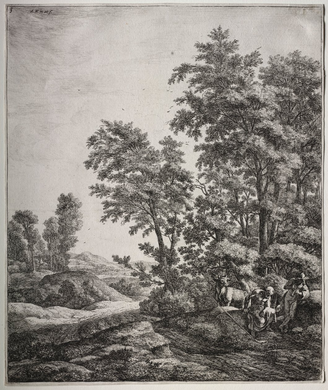 Mercury og Argus. av Anthonie Waterloo